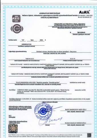 Daş Yunu Uyğunluq Sertifikatı